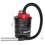Kaminer Σκούπα Στάχτης 1200W με Κάδο 15lt 00026239 - Image 2