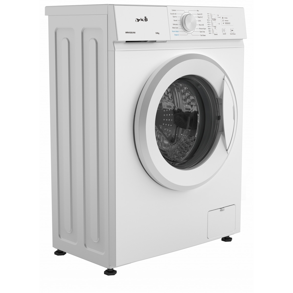 Arielli Πλυντήριο Ρούχων 8kg 1200 Στροφών Λευκό AWM-80268INV - Image 4