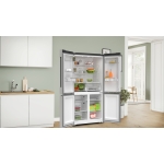 Bosch Ψυγείο Ντουλάπα 605lt Total NoFrost Υ183xΠ91xΒ73.1εκ. Brushed Steel Anti-Fingerprint KFN96VPEA - Image 4