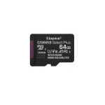 Kingston Κάρτα Μνήμης microSD 64GB Canvas Select+ G3 100MB/s με αντάπτορα SDCS3/64GB - Image 2