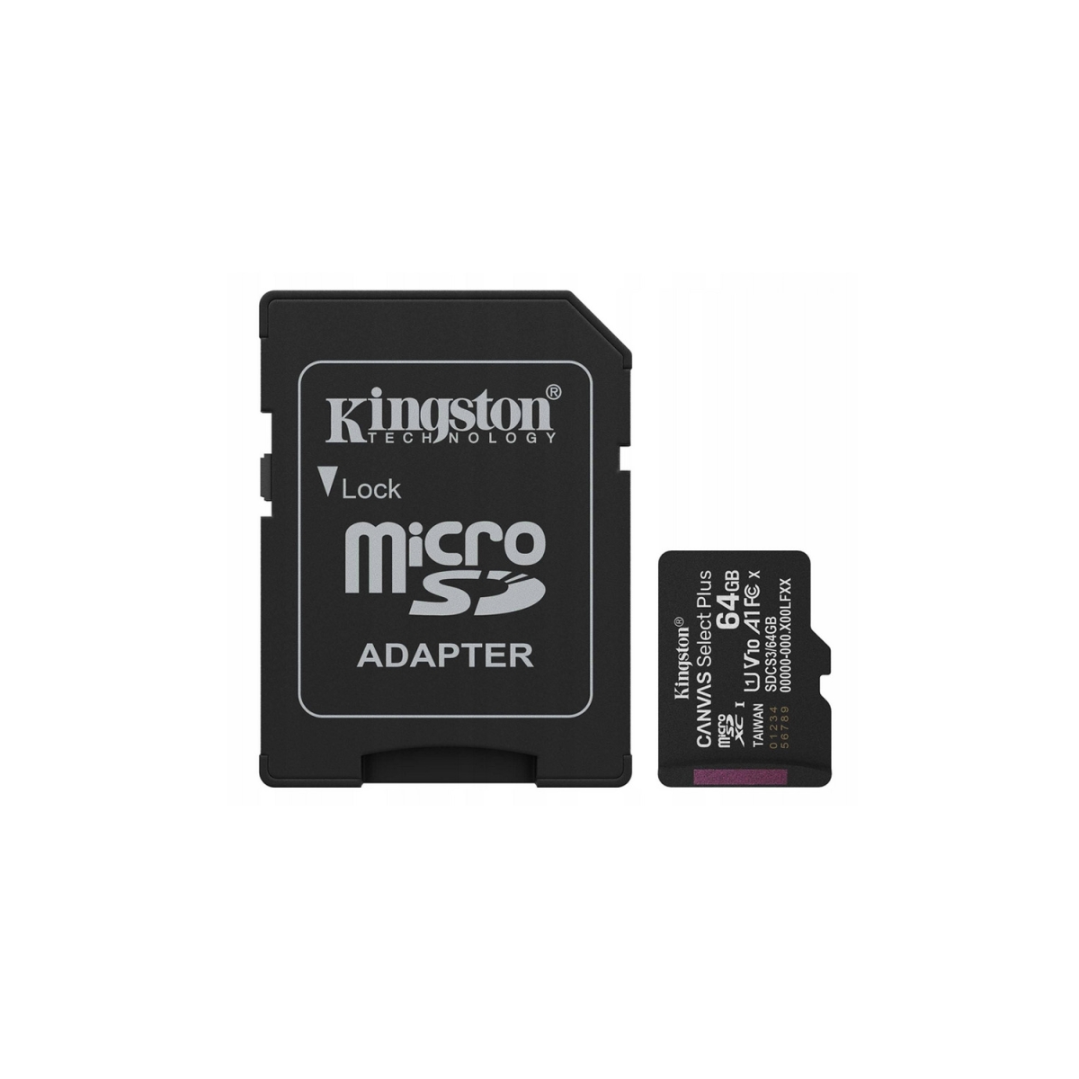 Kingston Κάρτα Μνήμης microSD 64GB Canvas Select+ G3 100MB/s με αντάπτορα SDCS3/64GB - Image 3