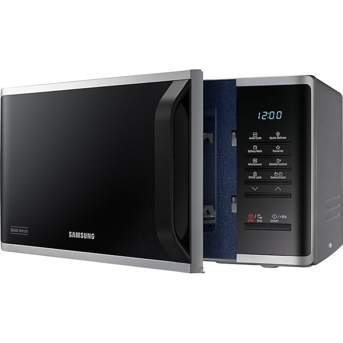 Samsung Φούρνος Μικροκυμάτων με Grill 23lt Inox MS23K3513AS/OL - Image 2