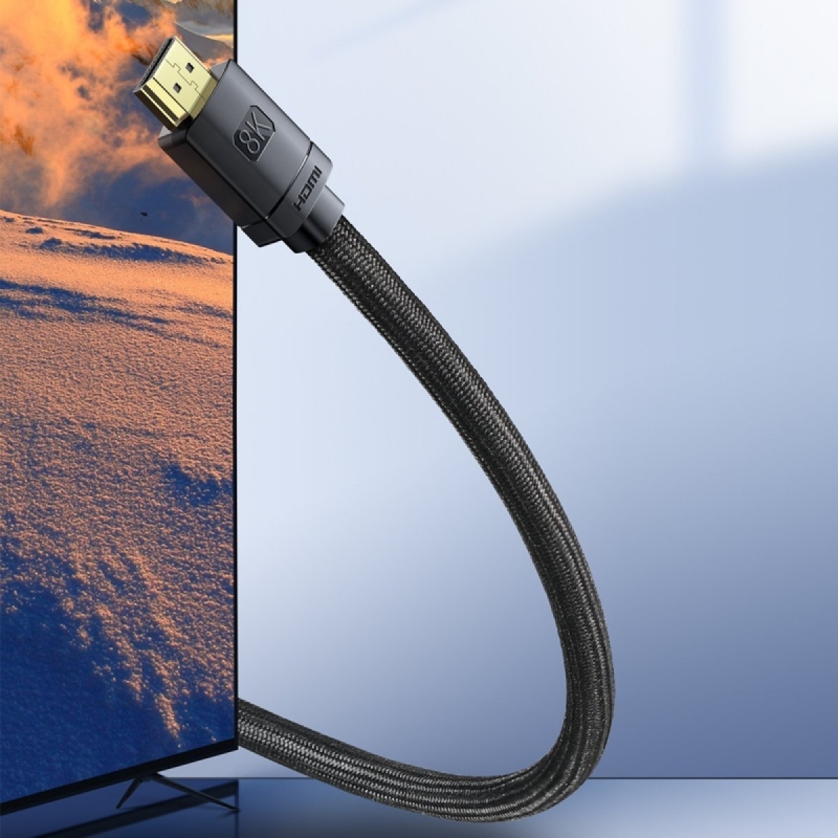 BASEUS Καλώδιο HDMI 2.1 HIGH Definition Series, 8K 60Hz, 3D, HDR, 48Gbps, 2m Μαύρο - Image 4