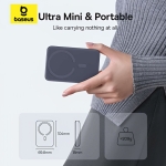 Baseus EnerFill FM11 MagSafe Powerbank 10000mAh 22.5W με Θύρα USB-C Power Delivery / Quick Charge Γκρι - Image 2