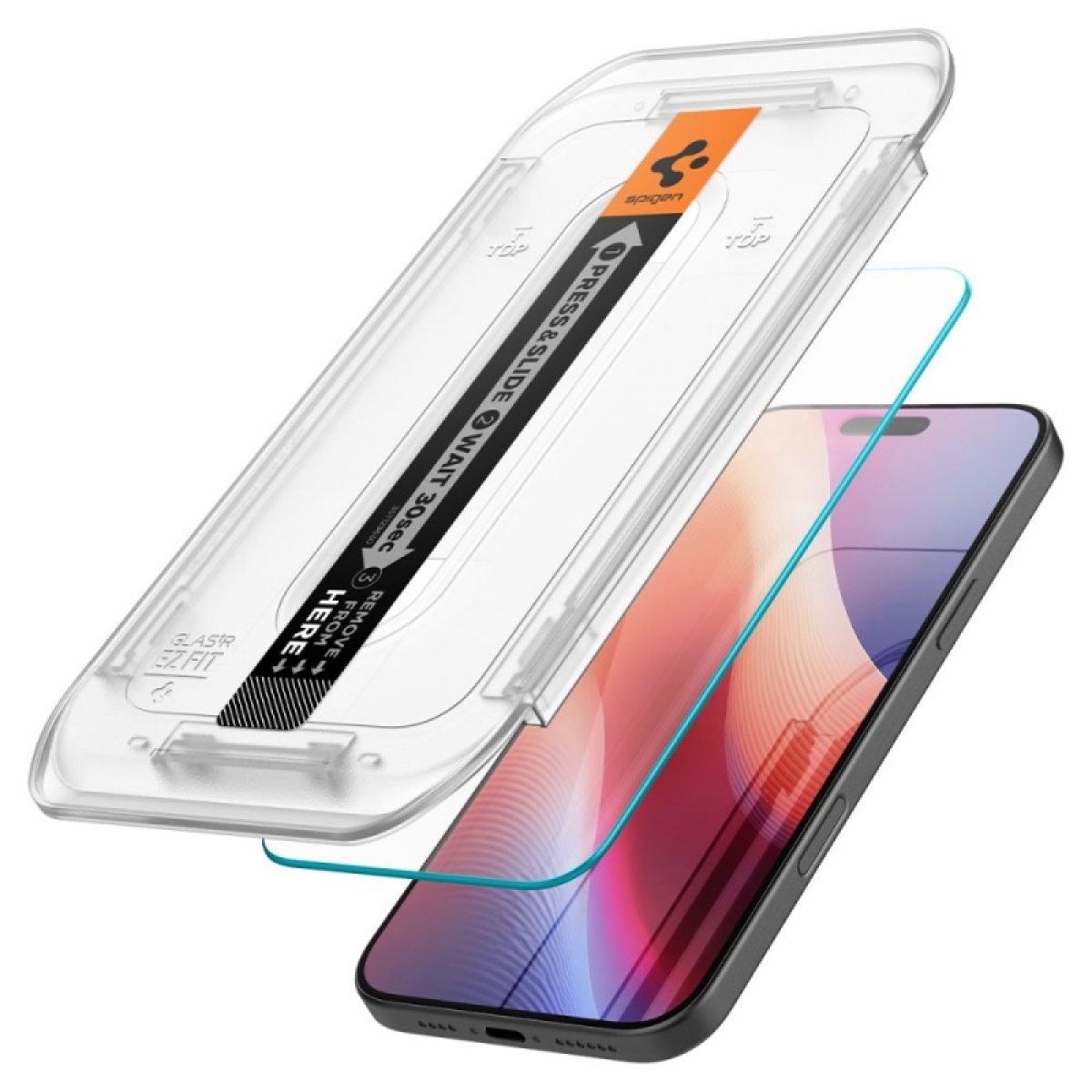 Spigen GLAS.tR EZ Fit Sensor Protected 2.5D Full Glue Tempered Glass 2τμχ (iPhone 16 Pro Max) - Image 4