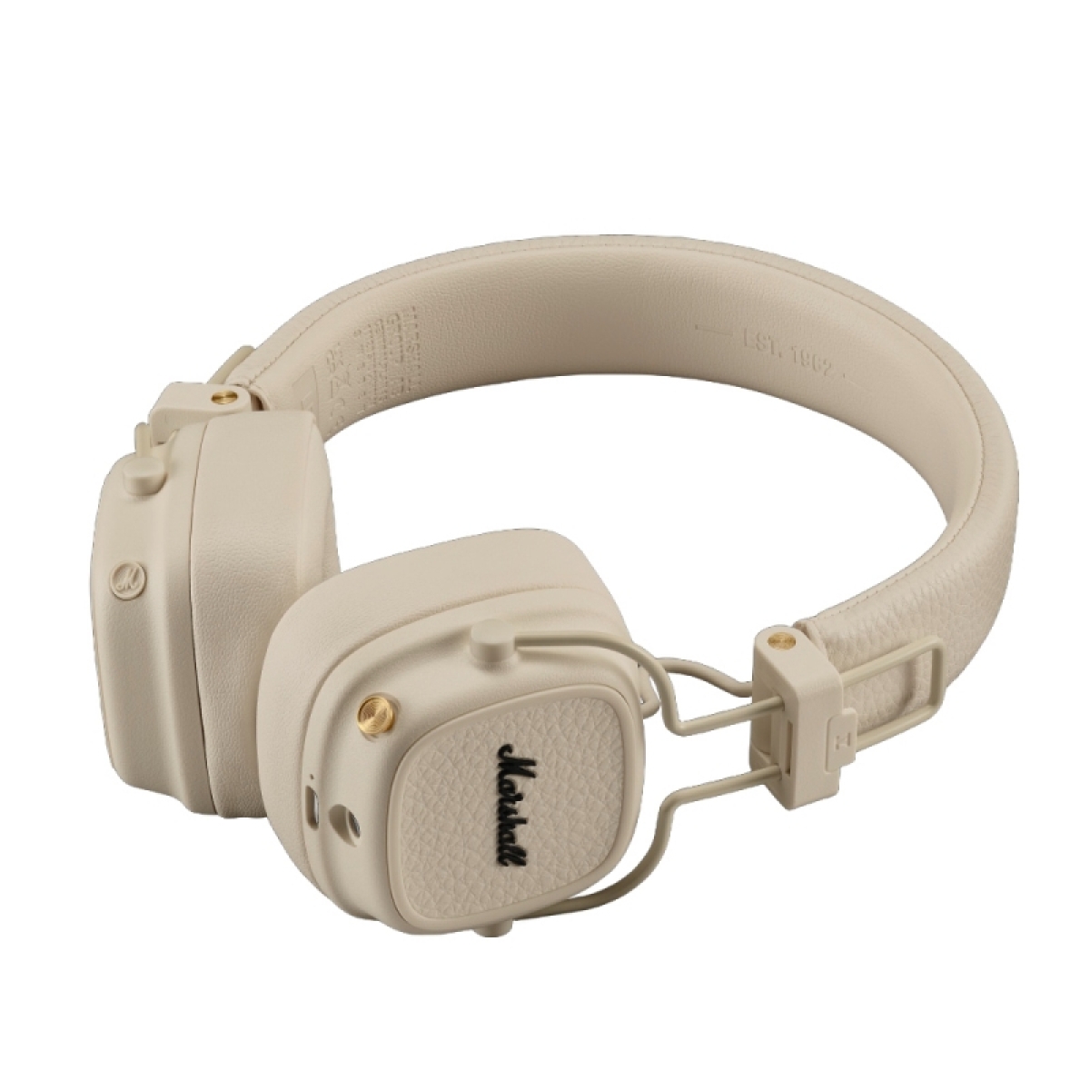 Marshall Major V Ασύρματα / Ενσύρματα On Ear Ακουστικά με 100 ώρες Λειτουργίας και Quick Charge Μπεζ - Image 3