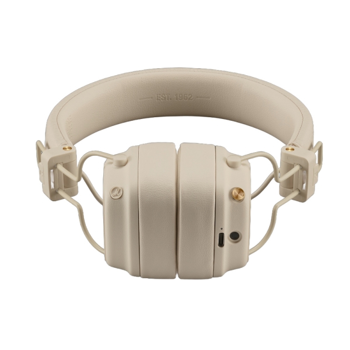Marshall Major V Ασύρματα / Ενσύρματα On Ear Ακουστικά με 100 ώρες Λειτουργίας και Quick Charge Μπεζ - Image 2