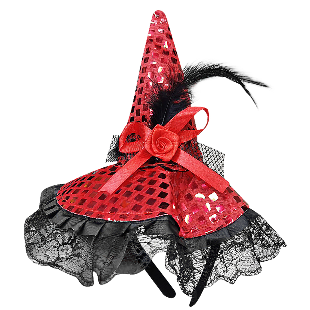 Στέκα Καπέλο Μάγισσας με Πούλιες 26x20cm Carnavalista 232473 - 1 τμχ - Image 2
