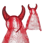 Στέκα Devil με Κέρατα & Πέπλο  Carnavalista 232556 - 1 τμχ