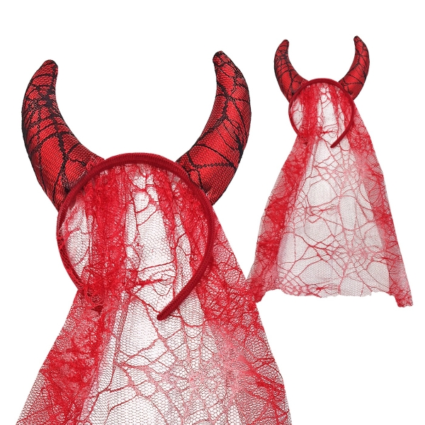 Στέκα Devil με Κέρατα & Πέπλο  Carnavalista 232556 - 1 τμχ
