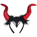 Στέκα Διαβολίνα Μεγάλα Κέρατα 32x23cm Carnavalista 232569 - 1 τμχ