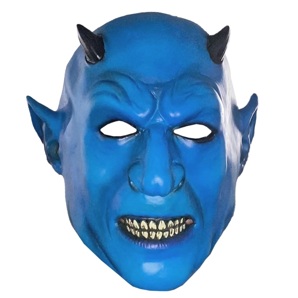 Μάσκα Μπλε Δαίμονας  Latex  Carnavalista 232631 - 1 τμχ