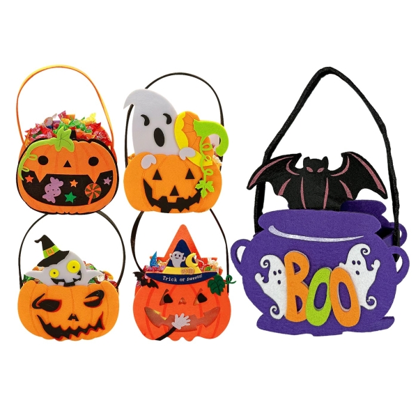 Καλάθι Τσόχινο Halloween 17x15x8cm Carnavalista 232657 - 1 τμχ