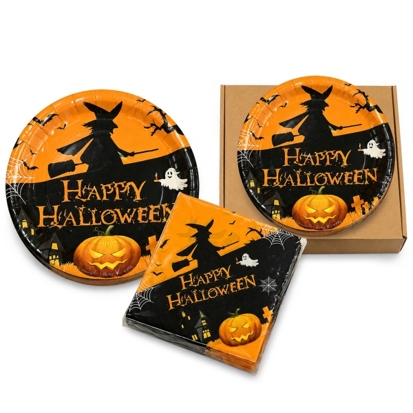 Σετ Πάρτυ Halloween με Πιατάκια, Χαρτοπετσέτες  Carnavalista 232844 - 1 τμχ