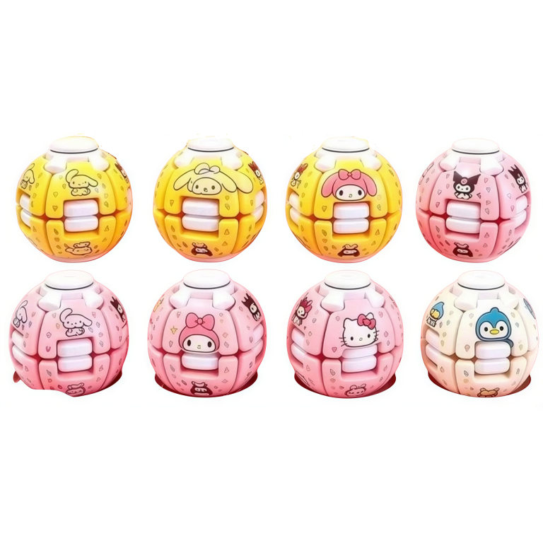 3D Anti Stress Fidget Ball Press & Rotate με Cute Σχέδια Sanrio