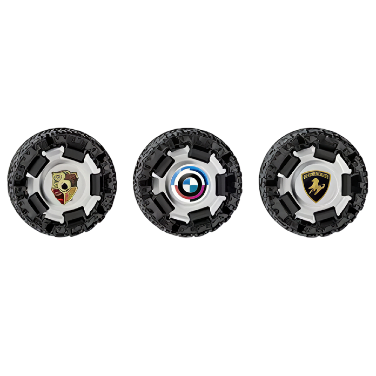 3D Anti Stress Fidget Spinner Press & Rotate σε Σχήμα Ελαστικού Αυτοκινήτου