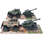 Τζιπ με Στρατιωτικό Όχημα Friction & Free Wheel 39x12,5x12cm ToyMarkt 902396 - 1 τμχ