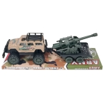 Τζιπ με Στρατιωτικό Όχημα Friction & Free Wheel 39x12,5x12cm ToyMarkt 902396 - 1 τμχ - Image 2