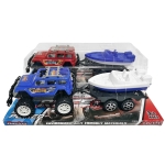 Τζιπ με Βάρκα  Friction & Free Wheel 39x12,5x12cm ToyMarkt 902397 - 1 τμχ