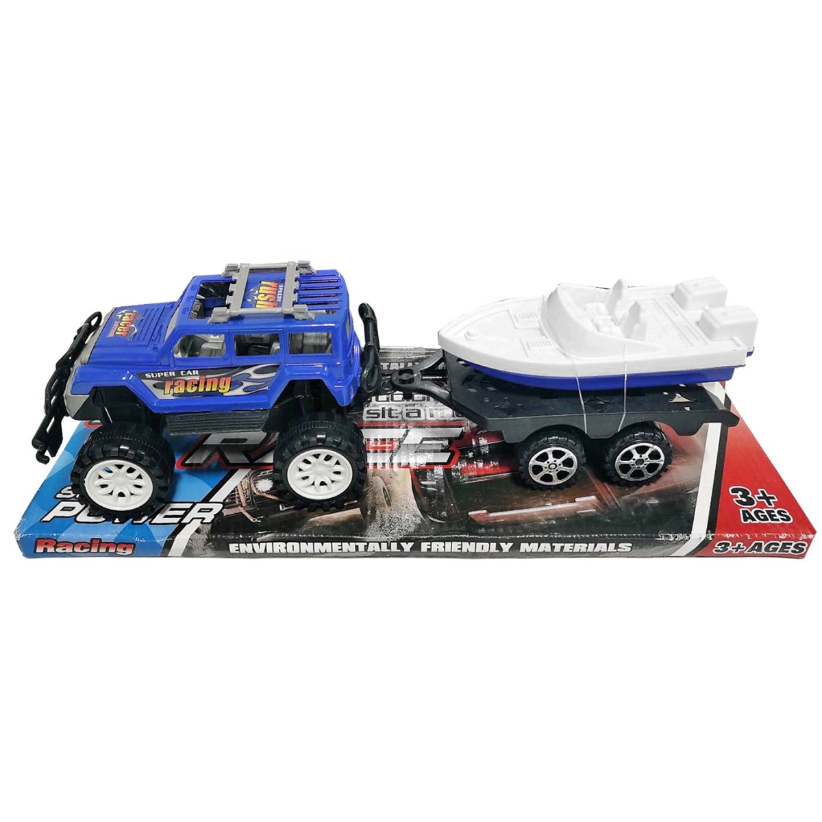 Τζιπ με Βάρκα  Friction & Free Wheel 39x12,5x12cm ToyMarkt 902397 - 1 τμχ - Image 2