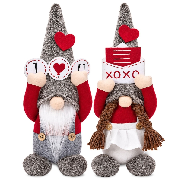 Νάνος Πάνινος με Καρδιές 36cm ToyMarkt 99565 - 1 τμχ