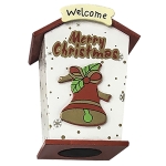 Κουμπαράς Ξύλινος Σπίτι 11,5x9x6cm Xmasfest 1131594 - 1 τμχ - Image 2