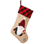 Μπότα Χριστουγέννων Καρώ Κόκκινη 46x28cm Xmasfest 1133640 - 1 τμχ