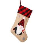Μπότα Χριστουγέννων Καρώ Κόκκινη 46x28cm Xmasfest 1133640 - 1 τμχ - Image 2