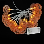 20 Λαμπάκια LED Μπαταρίας Κολοκύθες Λευκό Θερμό με Controller IP20 2,3m Xmasfest 1133888 - 1 τμχ