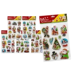 Αυτοκόλλητα Gelly Xmas Σχέδια σετ=10 τεμ 29x18cm Xmasfest 1134150 - 1 τμχ