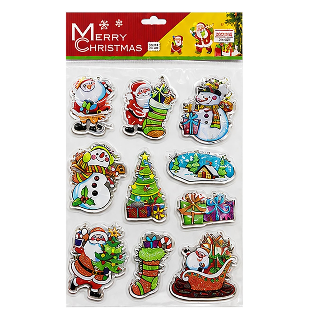 Αυτοκόλλητα Gelly Xmas Σχέδια σετ=10 τεμ 29x18cm Xmasfest 1134150 - 1 τμχ - Image 2