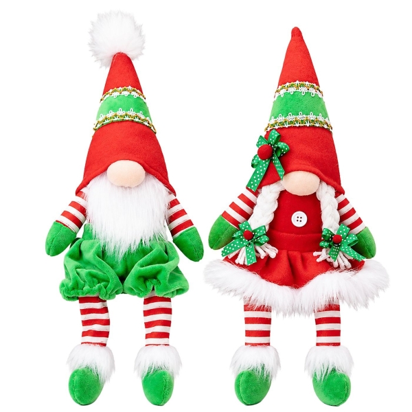 Φιγούρα Διακοσμητική Gnome Μακριά Πόδια 39cm Xmasfest 1134199 - 1 τμχ