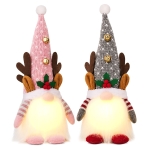Φιγούρα Διακοσμητική Gnome με φως & Καμπανάκια 38cm Xmasfest 1134208 - 1 τμχ