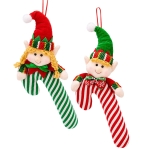Φιγούρα Πάνινη Xmas με Μπαστούνι σε Καρτέλα 30cm Xmasfest 1134209 - 1 τμχ