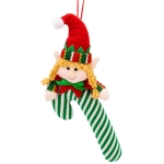 Φιγούρα Πάνινη Xmas με Μπαστούνι σε Καρτέλα 30cm Xmasfest 1134209 - 1 τμχ - Image 2