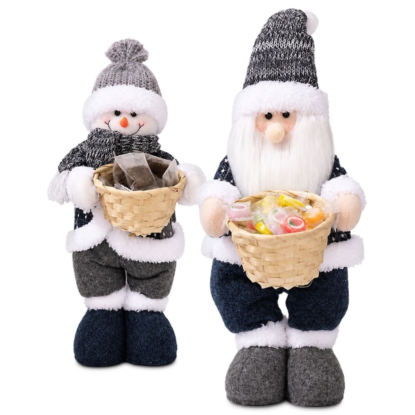 Φιγούρα Xmas Πάνινη με Καλαθάκι 43cm Xmasfest 1134218 - 1 τμχ