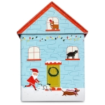 Μεταλλικό Κουτί Xmas Σπιτάκι 22x14,5x9cm Xmasfest 1134223 - 1 τμχ