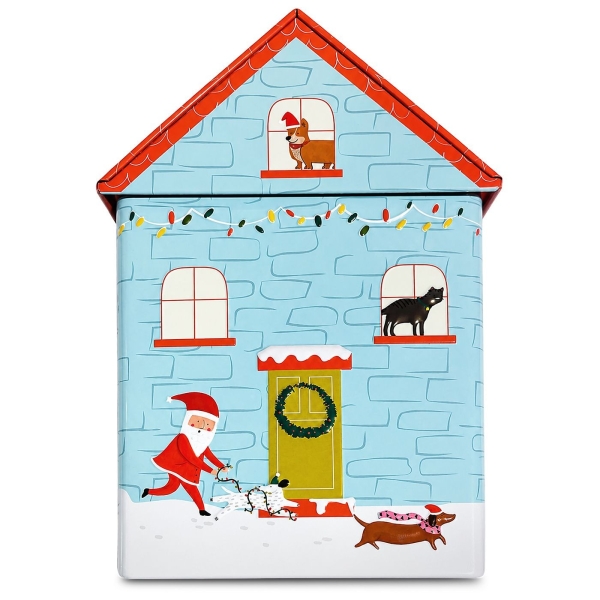 Μεταλλικό Κουτί Xmas Σπιτάκι 22x14,5x9cm Xmasfest 1134223 - 1 τμχ