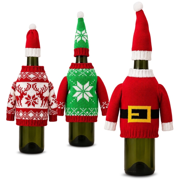 Θήκη Κρασιού Xmas Ρουχαλάκια 27x21cm Xmasfest 1134226 - 1 τμχ
