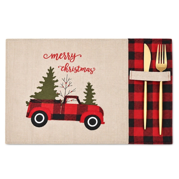 Σουπλά Υφασμάτινο Xmas Λινάτσα 43x32cm Xmasfest 1134230 - 1 τμχ