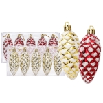 Κουκουνάρια Πλαστικά σετ=5τεμ 9cm Xmasfest 1134246 - 1 τμχ