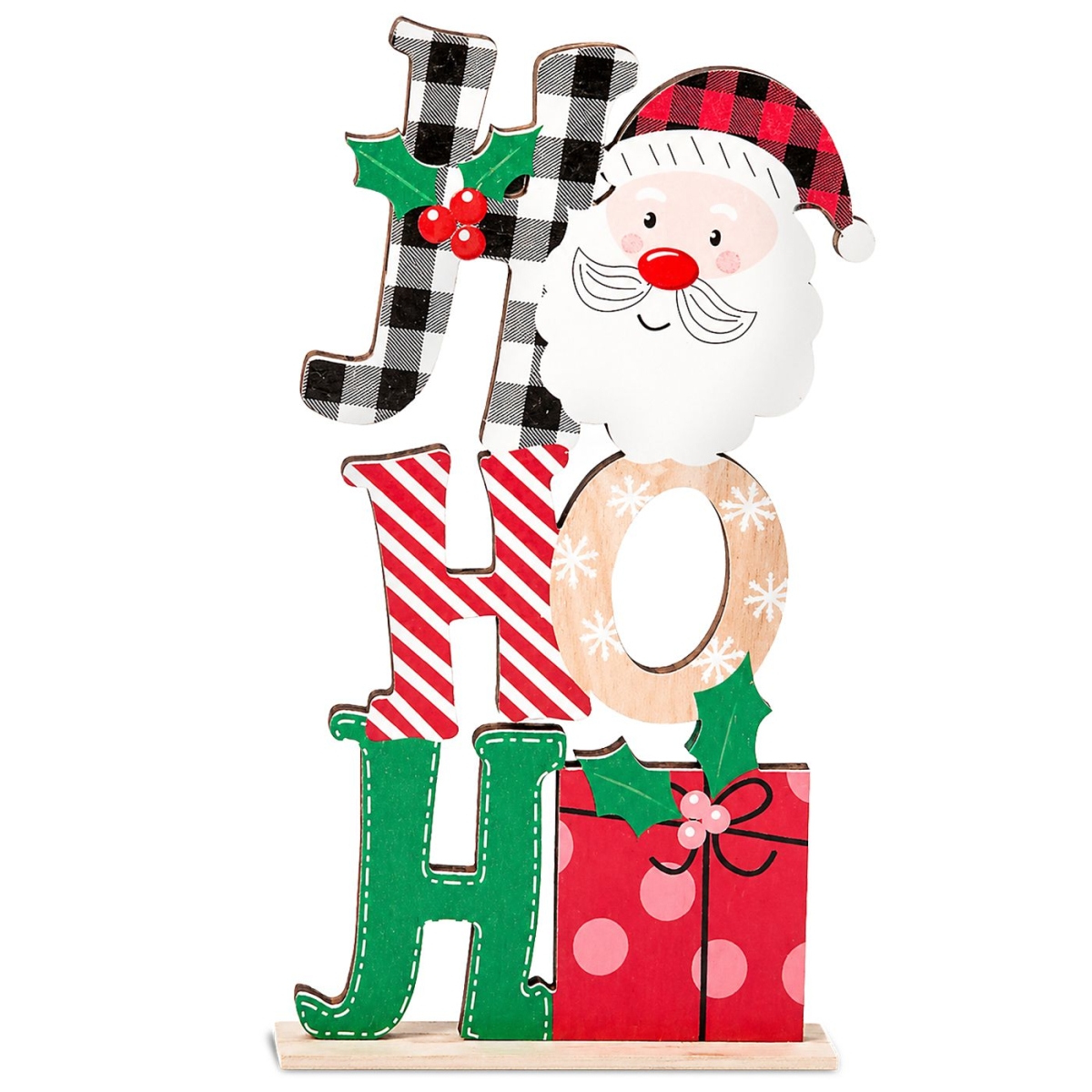 Επιτραπέζιο Διακοσμητικό Ξύλινο HoHoHo 17x9cm Xmasfest 1134247 - 1 τμχ - Image 2