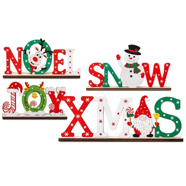 Επιτραπέζιο Διακοσμητικό Ξύλινο joy 19x10cm Xmasfest 1134250 - 1 τμχ