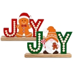 Επιτραπέζιο Διακοσμητικό Ξύλινο Joy Beads 17x12cm Xmasfest 1134252 - 1 τμχ