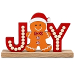 Επιτραπέζιο Διακοσμητικό Ξύλινο Joy Beads 17x12cm Xmasfest 1134252 - 1 τμχ - Image 2