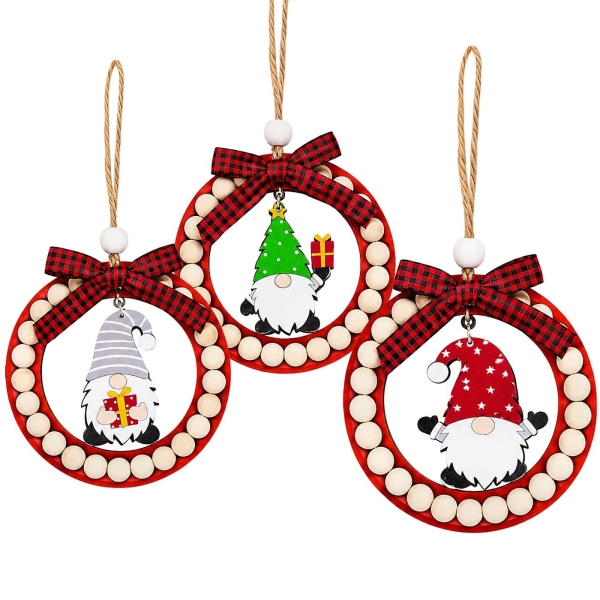 Στεφανάκι Ξύλινο Κρεμαστό ø12cm Xmasfest 1134253 - 1 τμχ