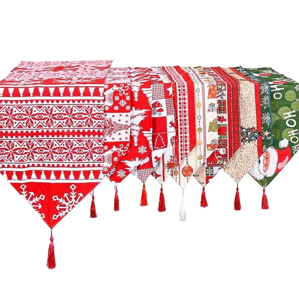 Runner Διακόσμησης Τραπεζιού Ταγάρι 180x34cm Xmasfest 1134254 - 1 τμχ