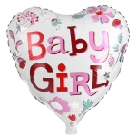 Μπαλόνι Foil Μεταλλιζέ Baby Girl 46cm Homie 116981 - 1 τμχ