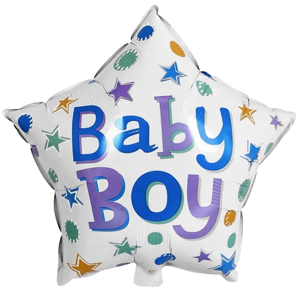 Μπαλόνι Foil Μεταλλιζέ Baby boy 46cm Homie 116982 - 1 τμχ