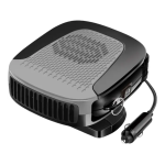 Αερόθερμο Αυτοκινήτου 12V Μαύρο-Γκρι XF-D5007
